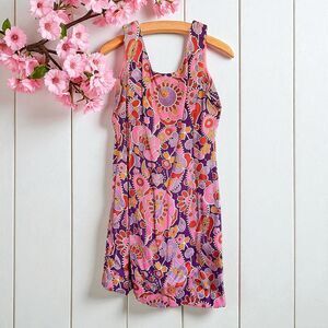 Vintage 60s/70s Psychedelic Floral Dress – Styled by Iva Curtis – Size 16